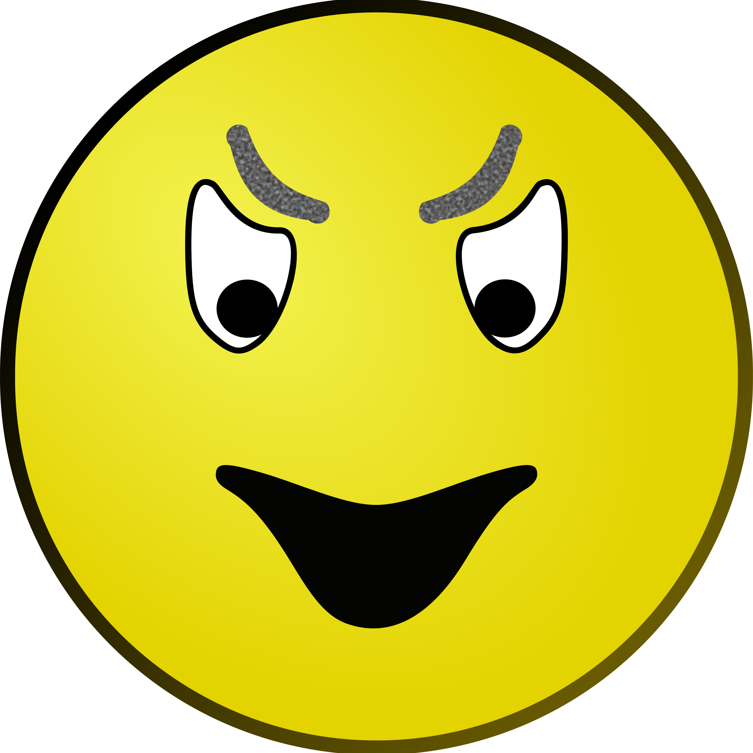 Evil Face Clipart - Evil Face Clipart (2400x2400)