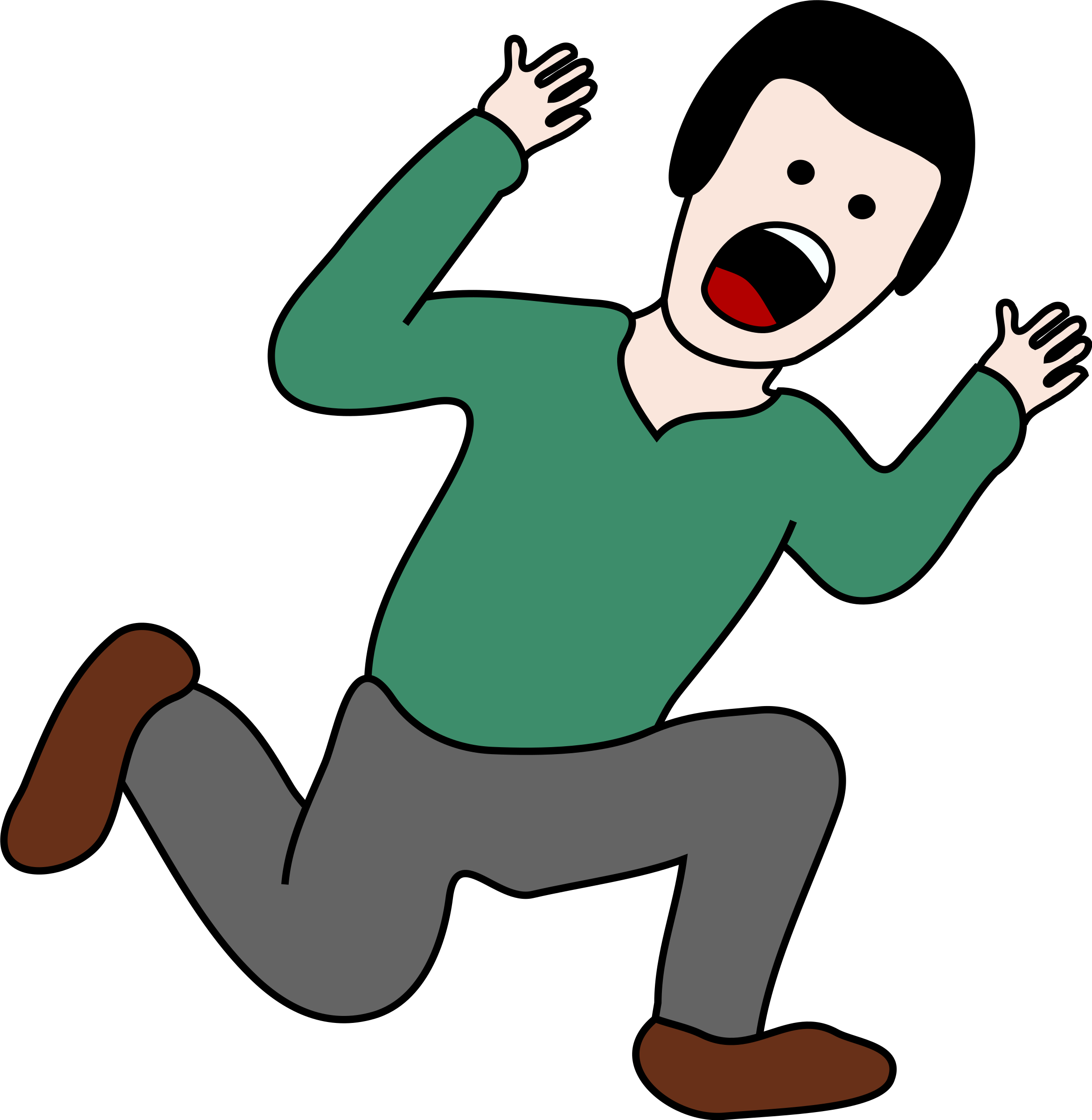 Clipart - Scared Png (2341x2400)