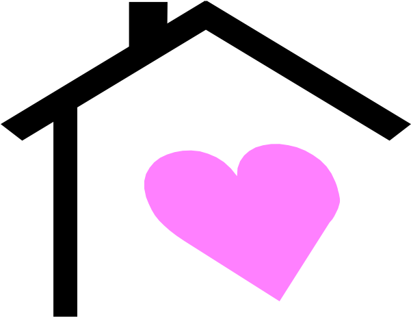House Roof And Heart Clip Art At Clker Com Vector Clipart - House With A Heart (600x479)