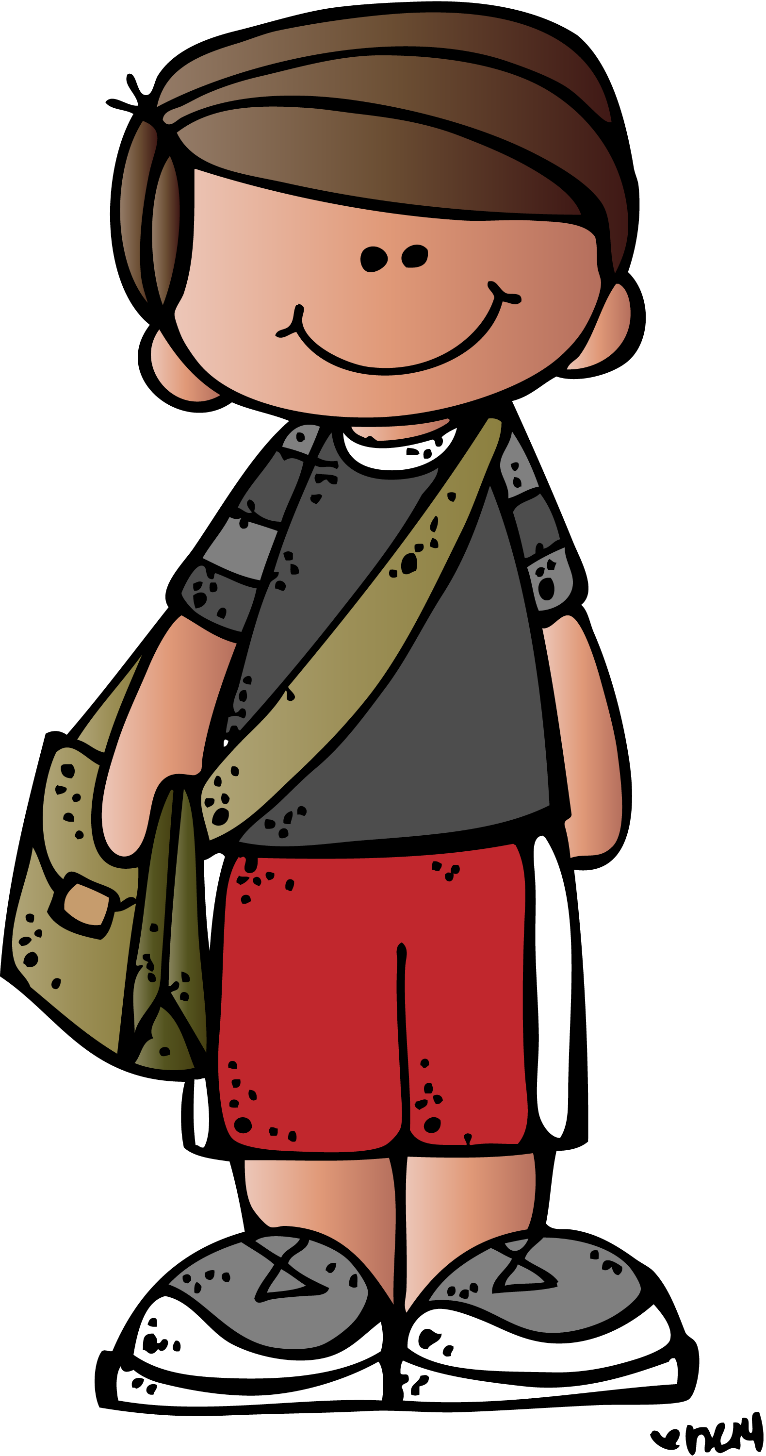 Kids - - Melonheadz Boy Clipart (1579x3000)