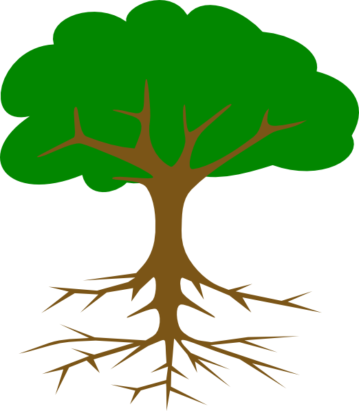Treeroot22 Clip Art At Clker - Tree Clip Art (522x597)