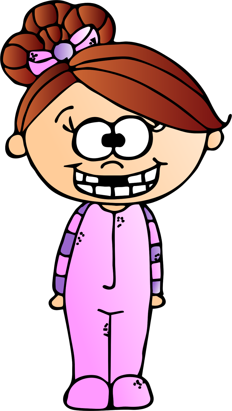 Cute Kids Clipart Freebie - Girl Lost Tooth Clipart (903x1600)