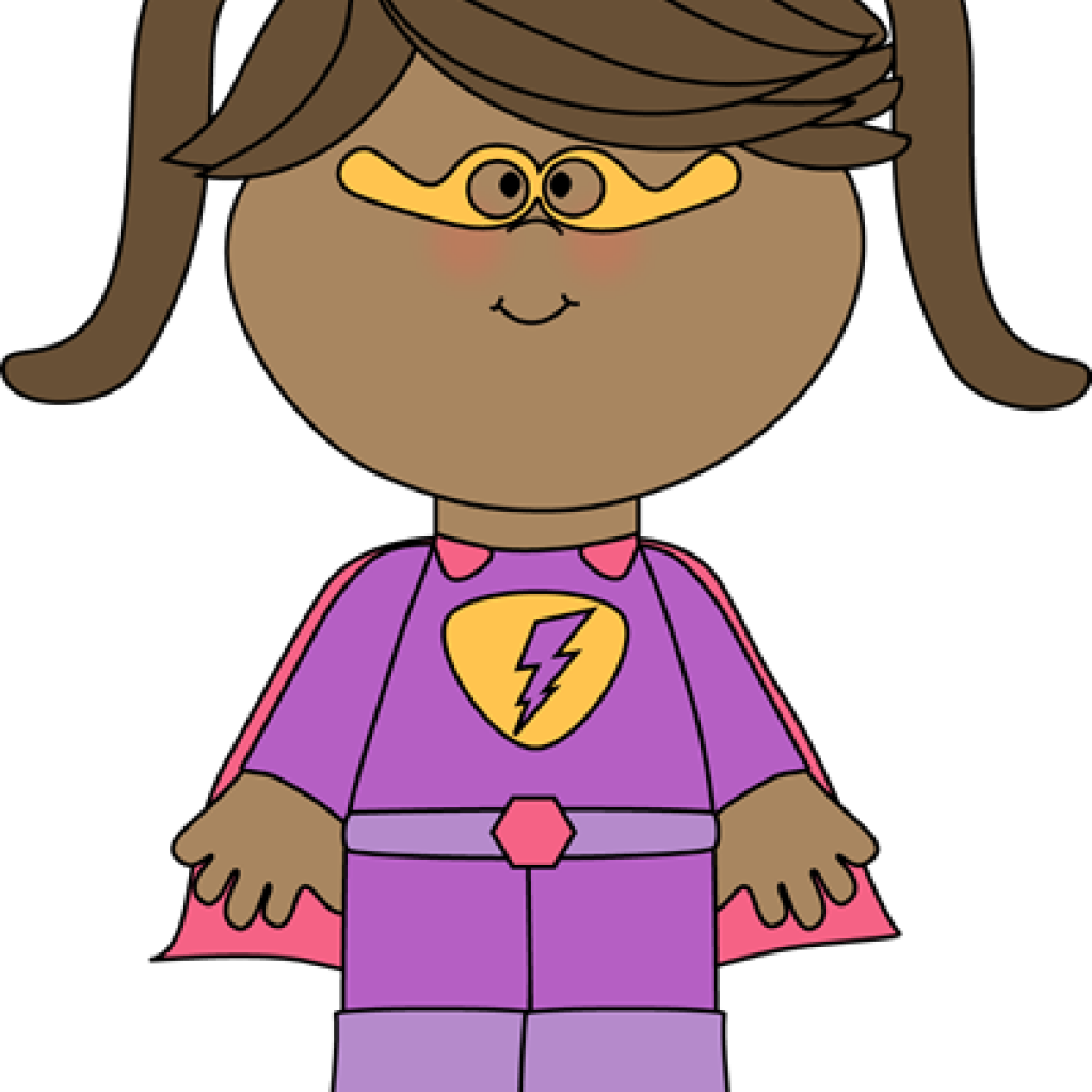 Superhero Kids Clipart Superhero Clip Art Superhero - Clipart Girl (1024x1024)