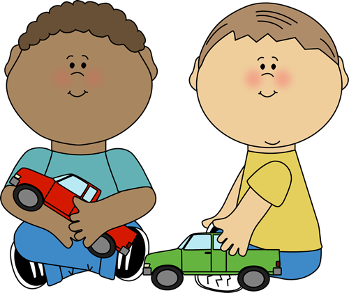 Boys Playing With Trucks - Kind Hands Social Story (500x421)