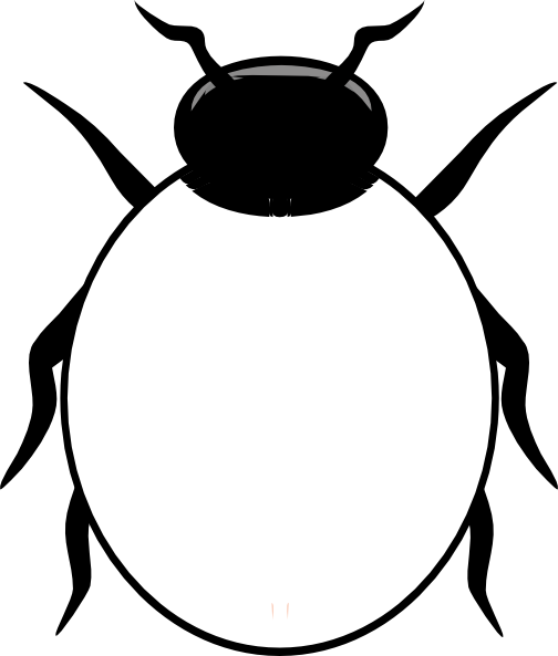 Ladybug Outline 9 Clipart - Things That Bug Me Worksheet (504x593)