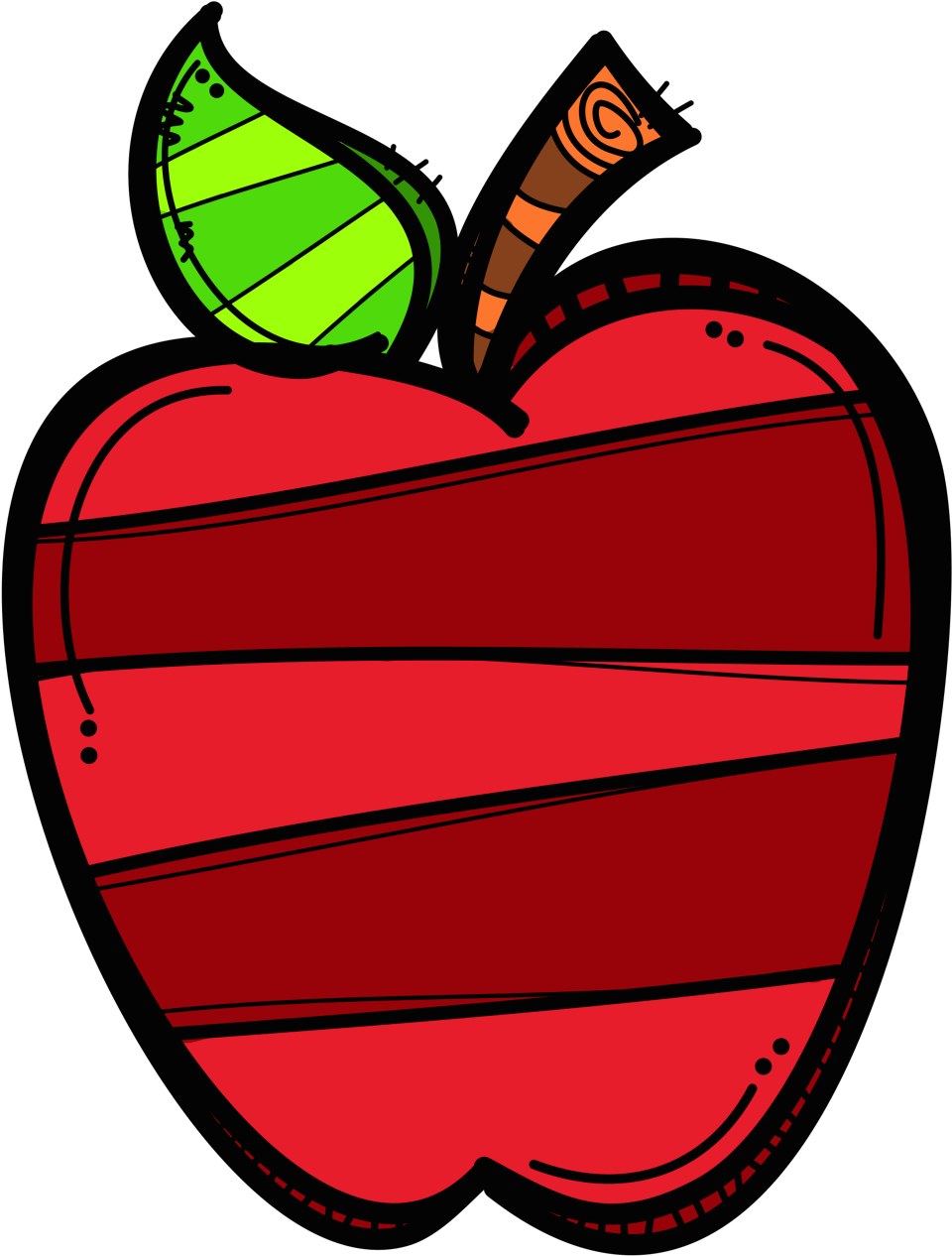 Apple - Melonheadz Apple (1053x1466)