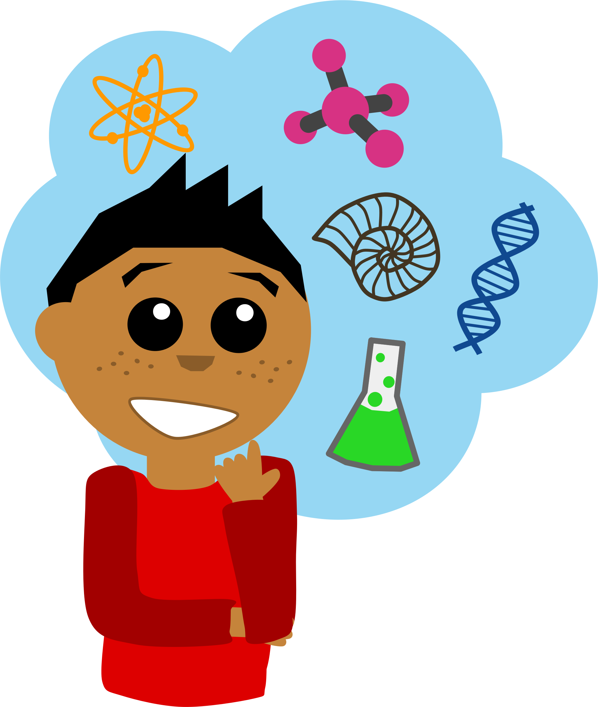 Medium Science Cliparts - Science Guy Clipart (1993x2354)