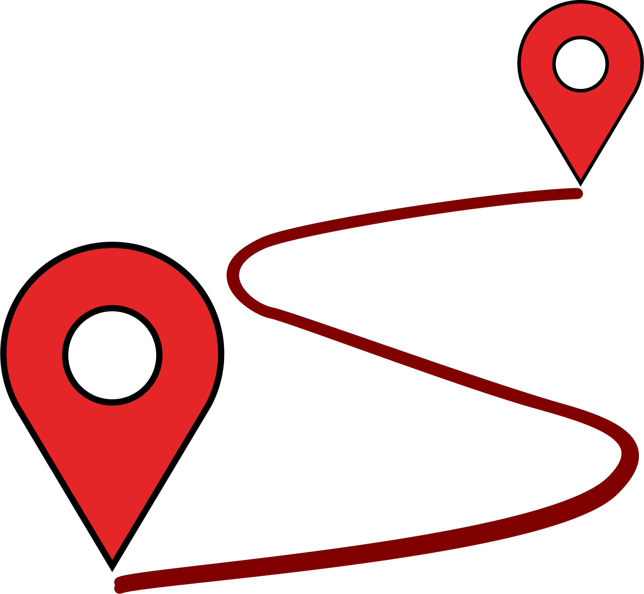 Clipart Map Path - Path Png (2193x2021)