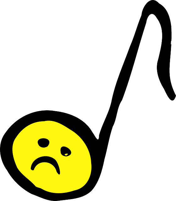 Sad Face Music Note (560x640)