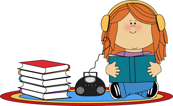 Cd Clipart - Listen To A Book (600x367)