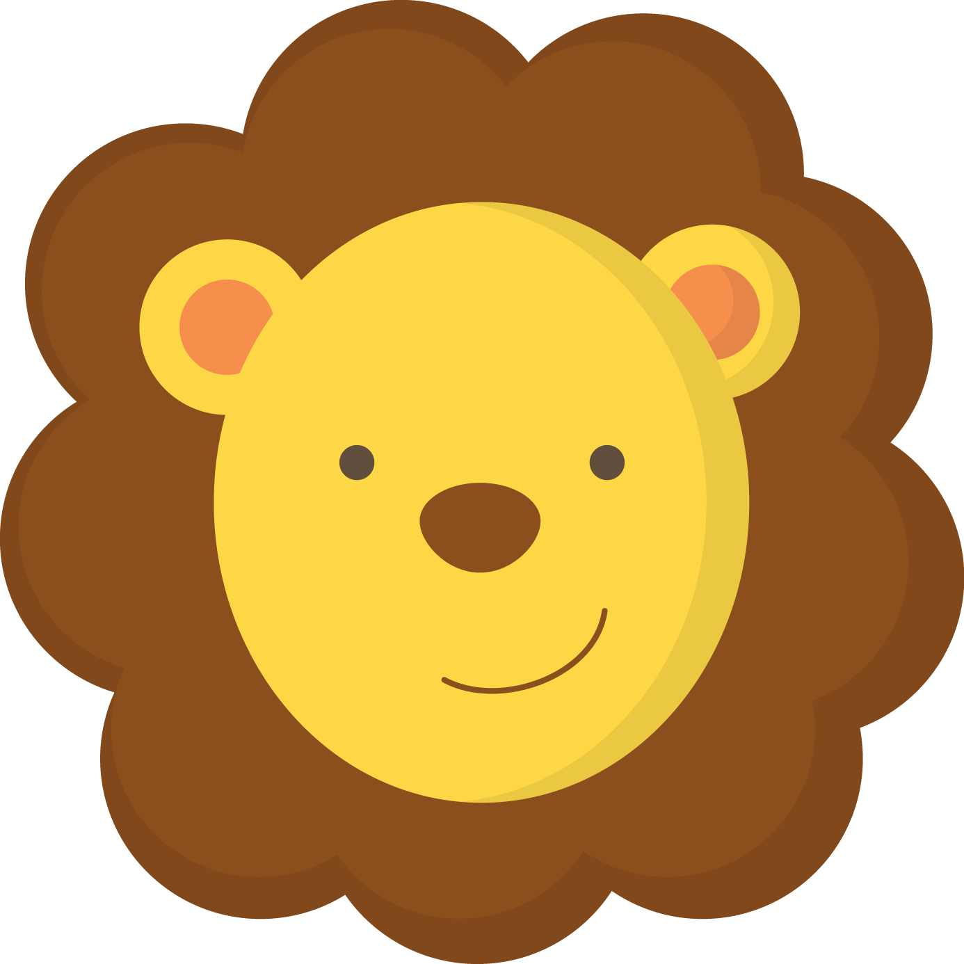 Bonitas Imágenes De Caras De Bebés De La Jungla - Jungle Animal Faces (1386x1386)