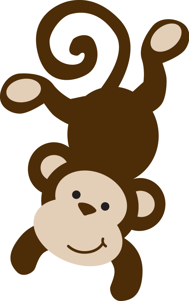 Monkey Clip Art - Molde De Macaco Em Eva (650x1033)
