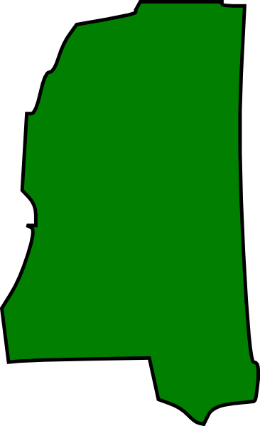 Mississippi Clip Art At Clker - Mississippi State Map Outline (750x750)