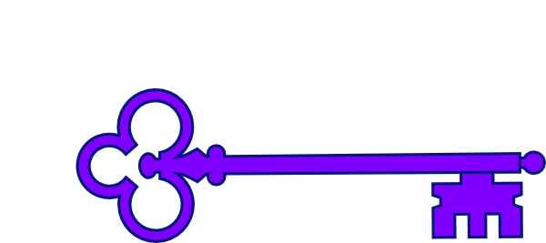 Cute Key Clip Art (600x267)