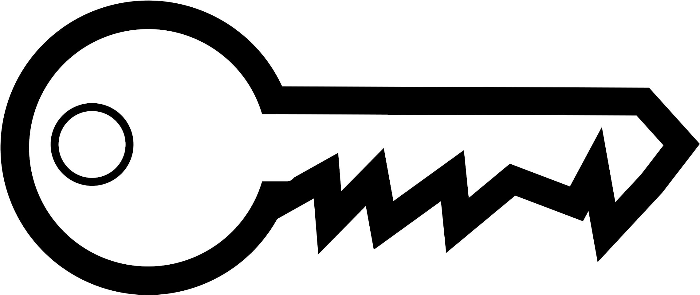Big Image - White And Black Key (2400x1200)