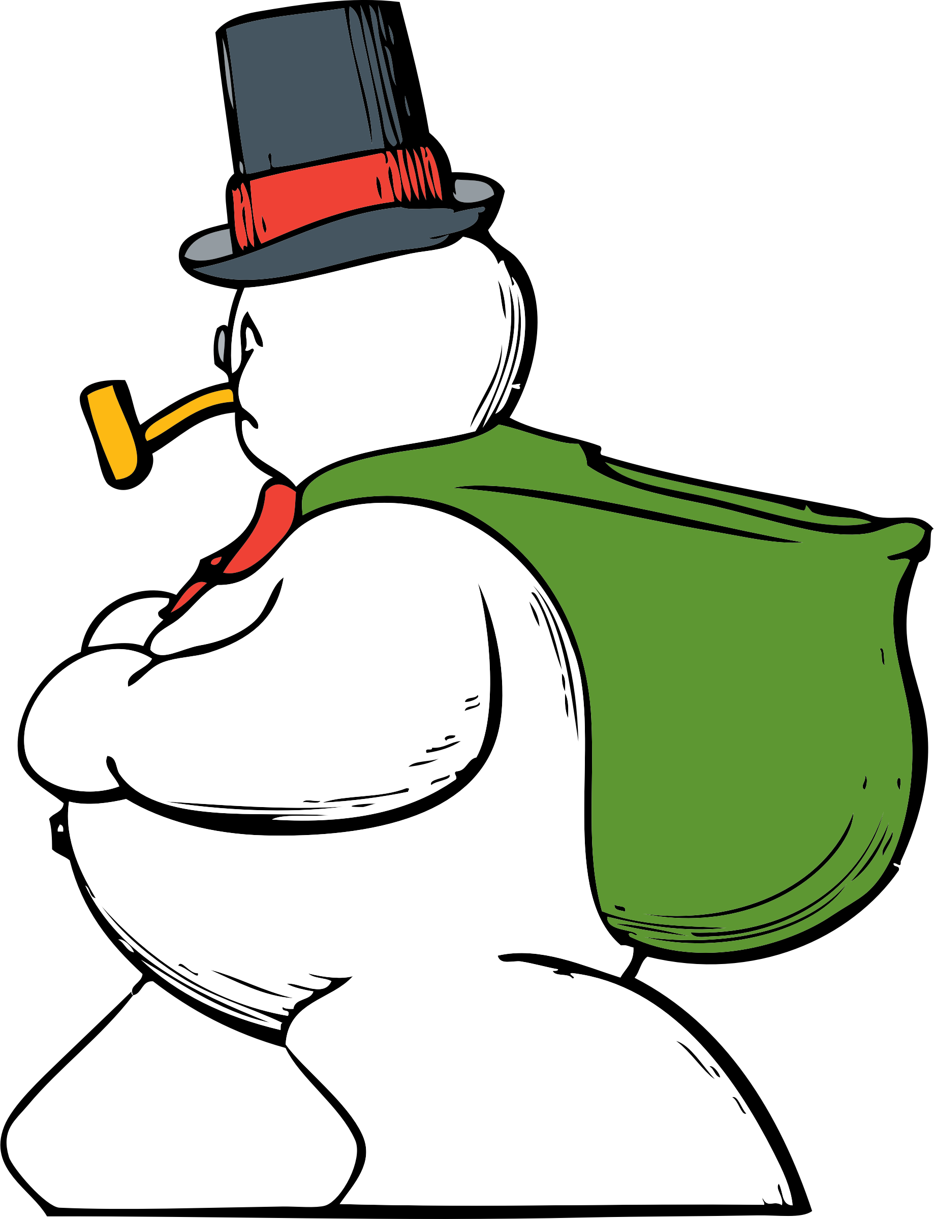 Big Image - Snowman Clip Art (1838x2400)