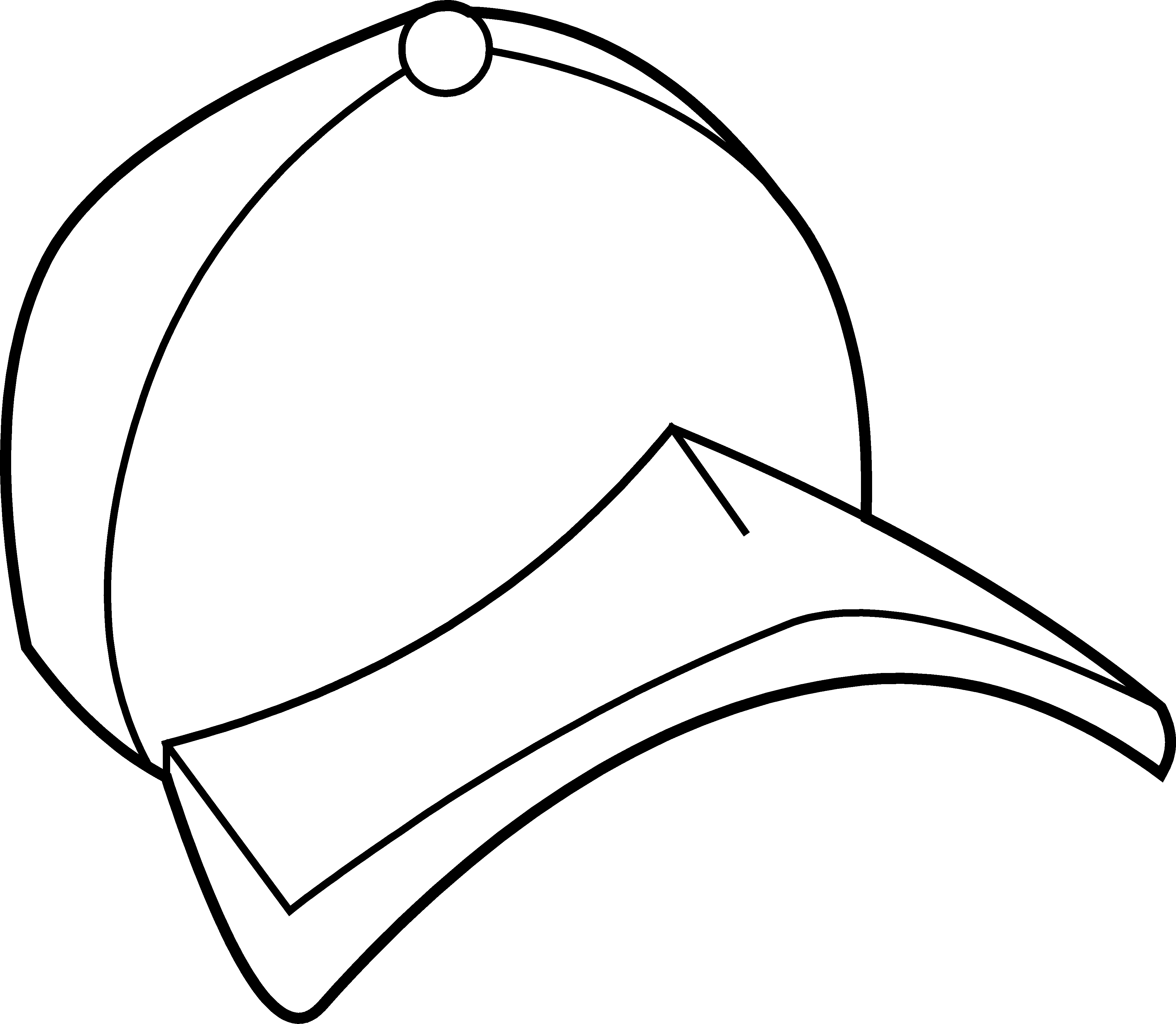 Baseball Cap Coloring Page - Baseball Cap (4009x3489)