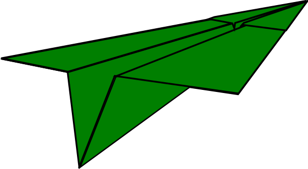 Download - Paper Airplane Free Clipart (600x329)
