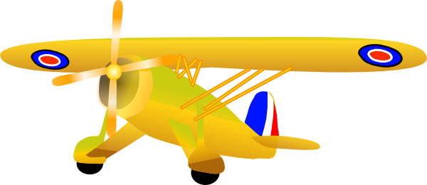 Propel Plane Clip Art At Clker Com Vector Online Airplane - Airplane (600x260)