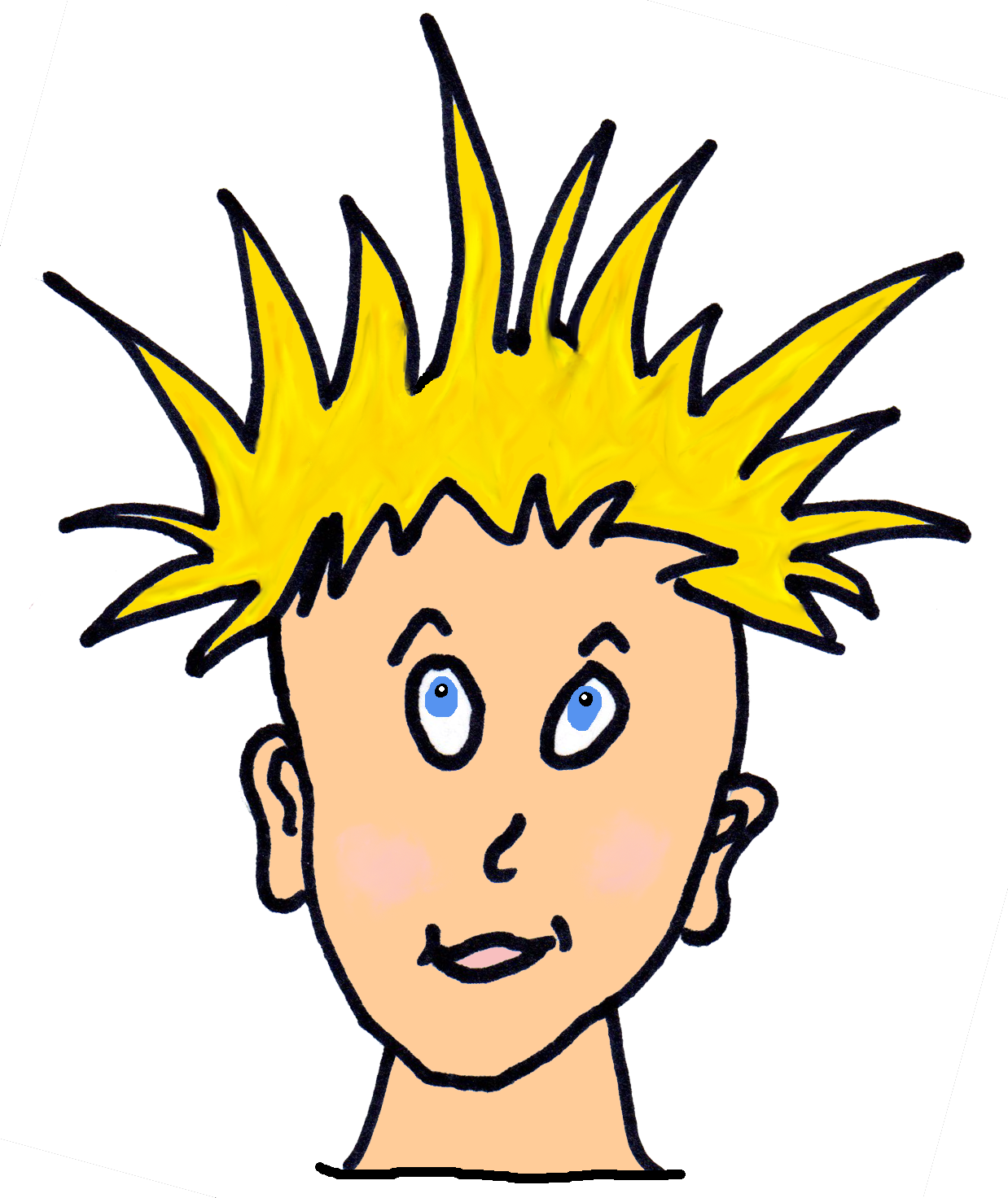 Crazy Hair Clip Art Clipartfox - Crazy Hair Clip Art (1238x1472)