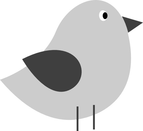 Cute Bird Silhouette Png (600x550)