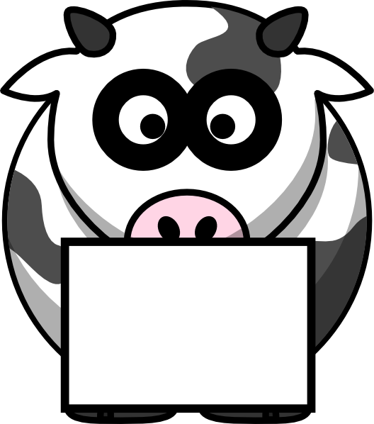 Draw Cartoon Cow (528x598)