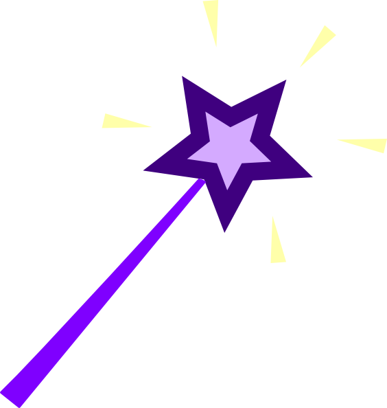 Fairy Clipart Princess Wand - Fairy Wand Clip Art (564x594)