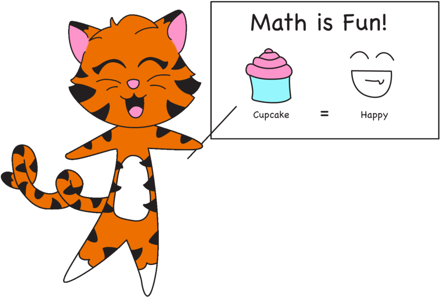Tiger Clipart Math - Math Tiger (900x630)