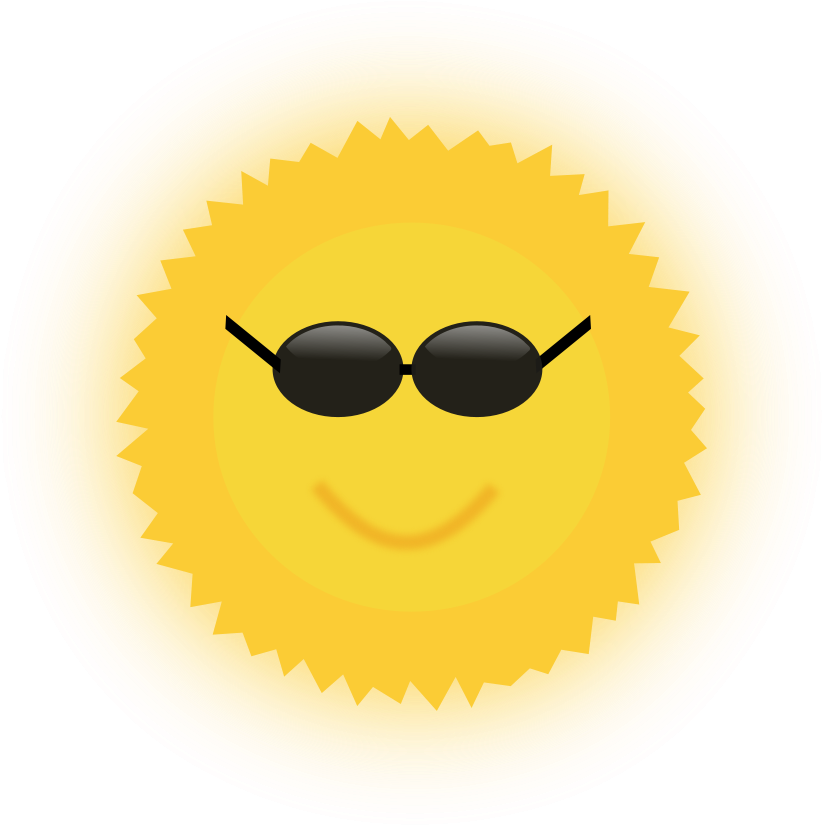 Sunshine Clip Art Free - Vector Graphics (897x900)