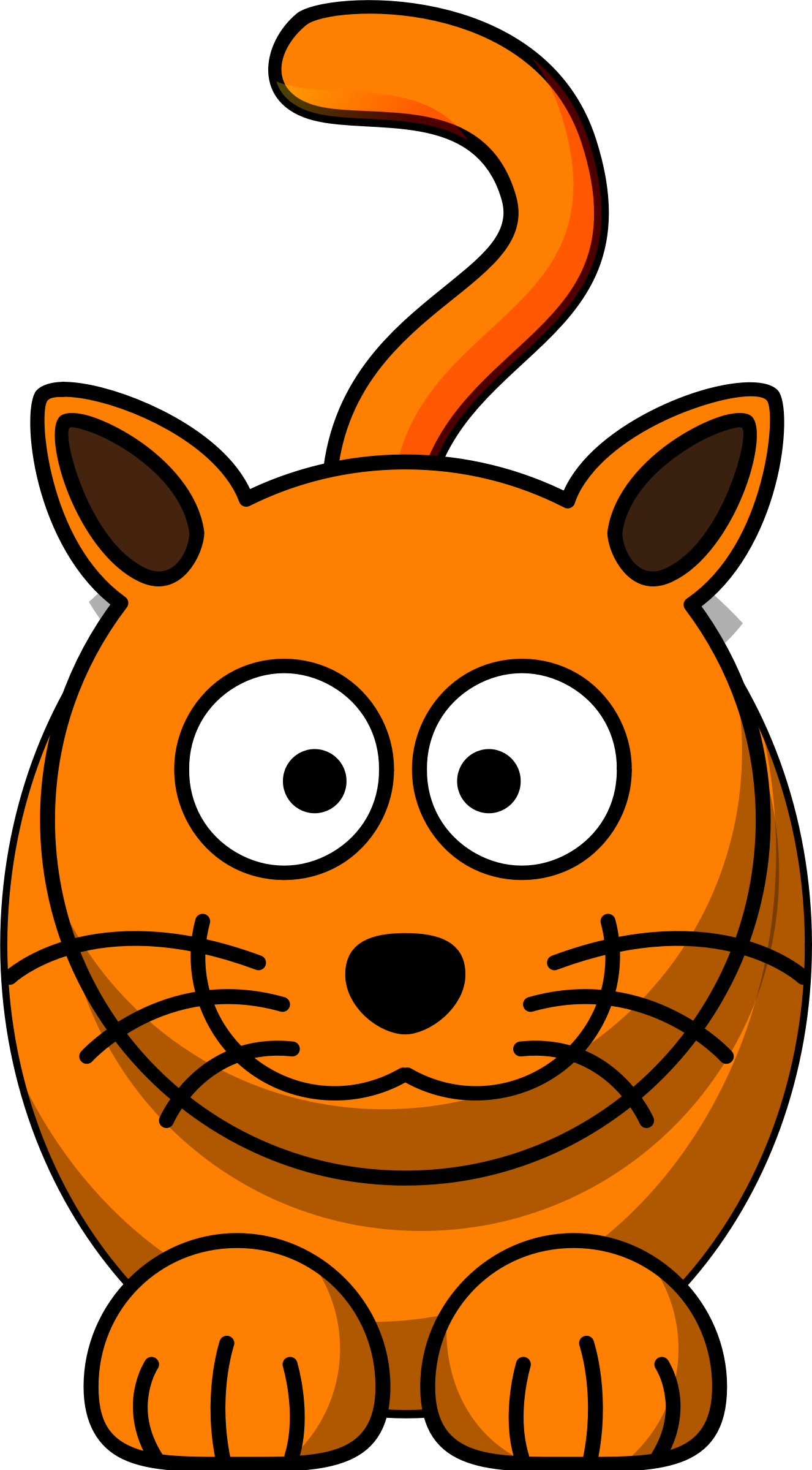 Clipart Cartoon Cats Cat - Cartoon Cat Clip Art (1326x2399)