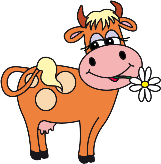 Cow Png - Vector (686x699)