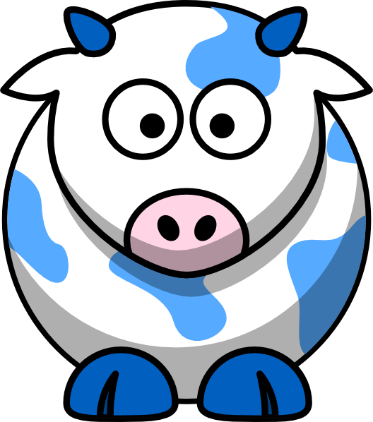 Draw Cartoon Cow (528x598)