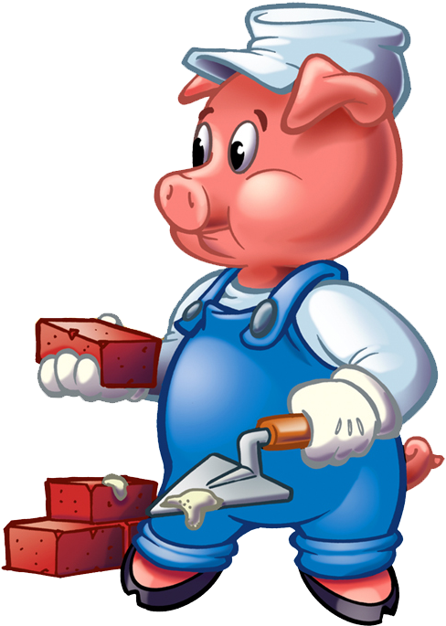 Three Little Pigs Clip Art Cliparts Co H4apzw Clipart - Three Little Pigs Pig (507x719)