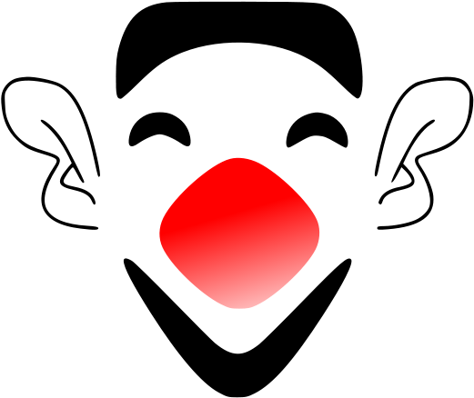 Laughing Clown Face Png Images - Cartoon Clown Face Png (565x600)