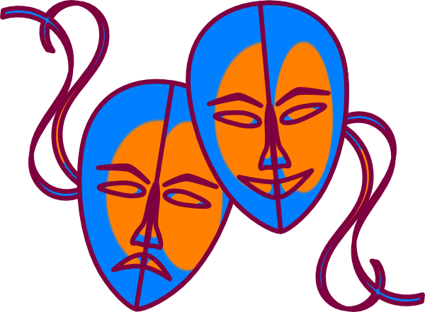 Theater Mask Clip Art Theatre Masks Clip Art At Clker - Masks Clipart (600x441)