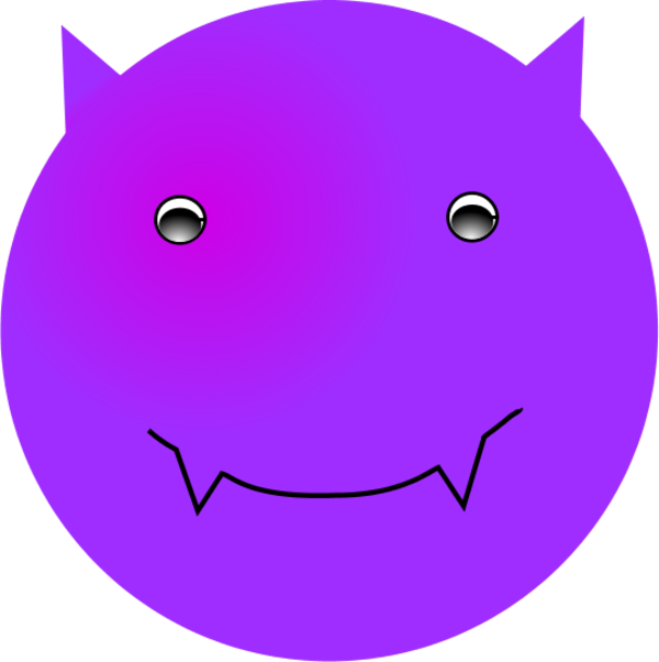 Devil Smiley Face Clip Art - Clip Art (600x602)