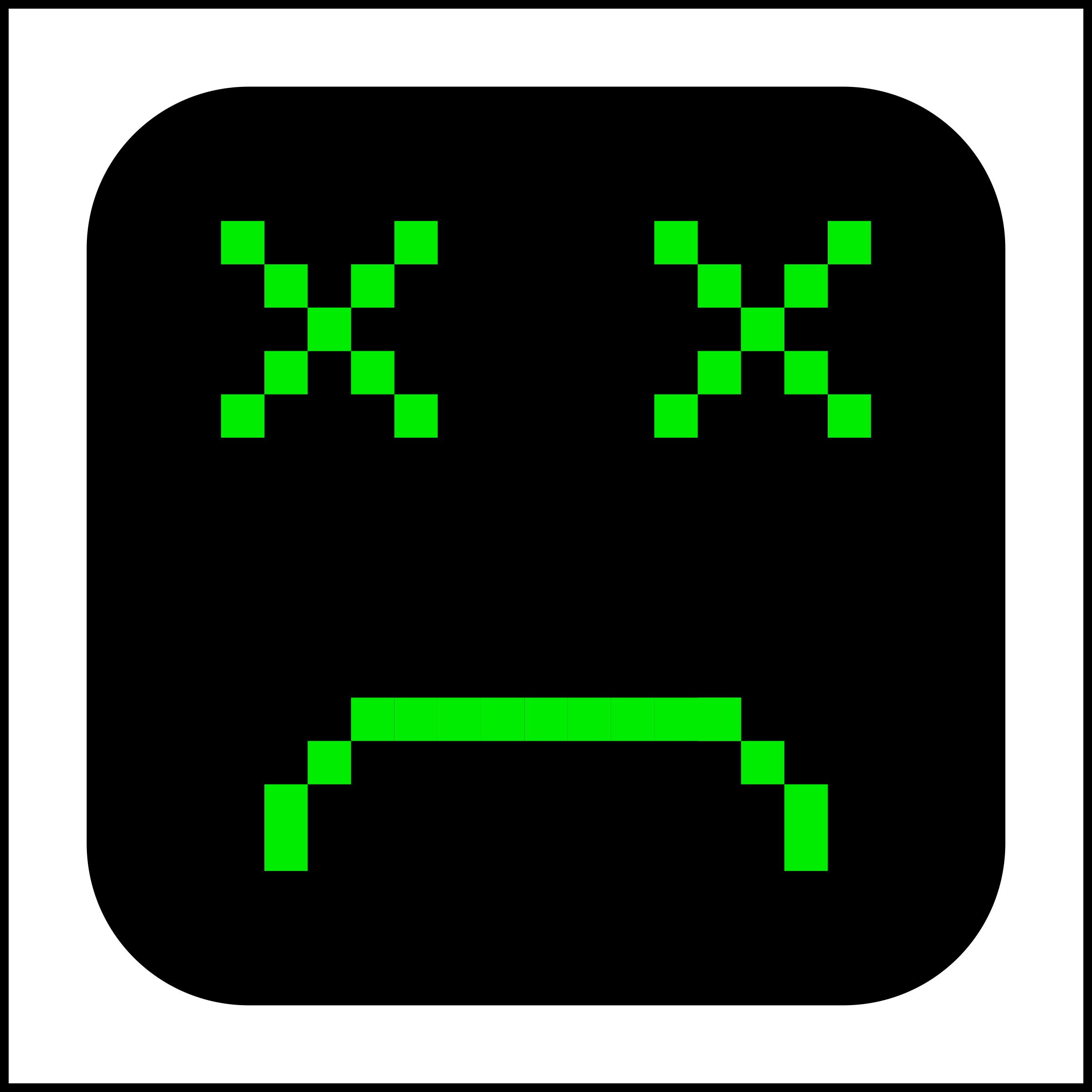 Sad - Computer - Clip - Art - Sad Computer Face (2400x2400)
