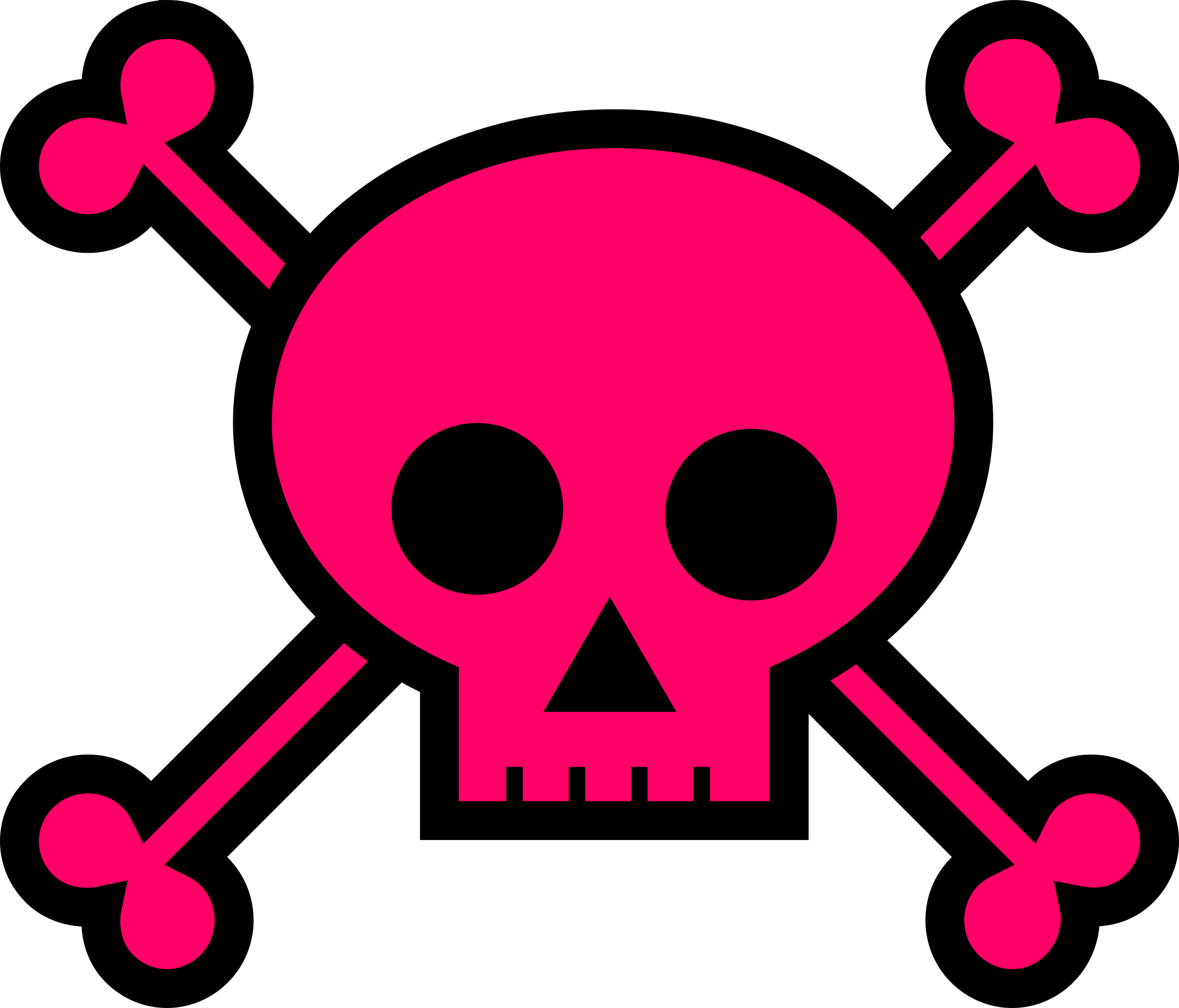 Big Image - Punk Skull Throw Blanket (2400x2053)