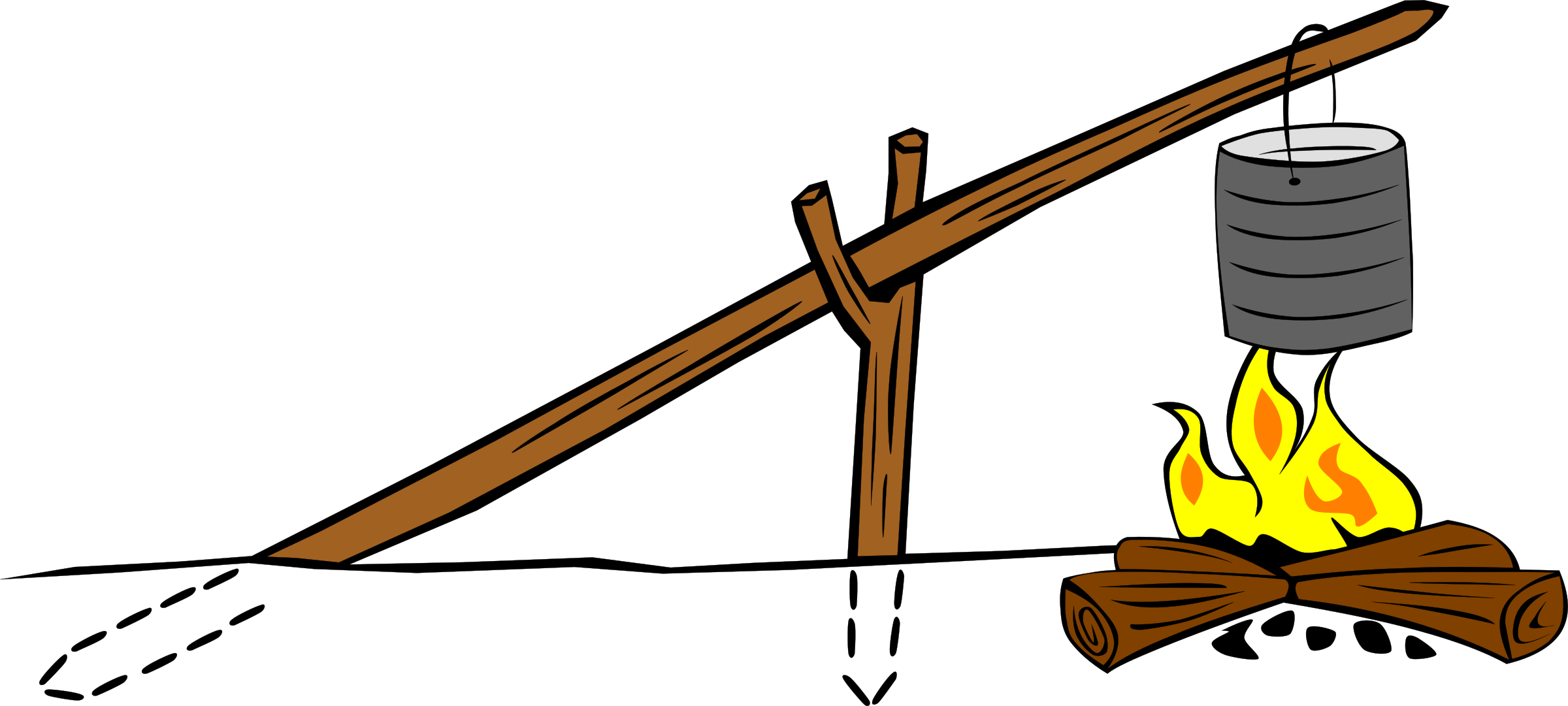Campfires And Cooking Cranes - Crane Fire Scouts (2400x1081)