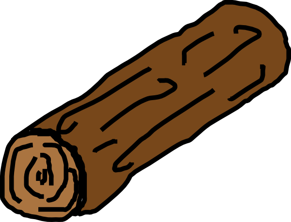 Log Clipart Transparent - Clip Art Log (600x459)