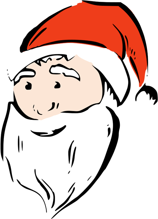 Modern Santa - Santa Face (551x750)