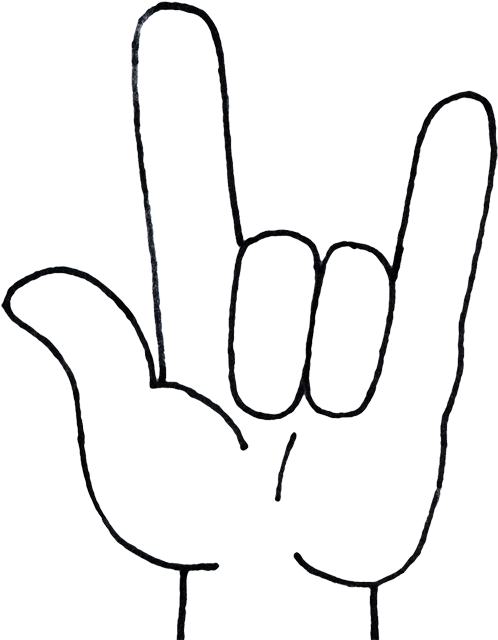 Rock On - Clip Art (513x650)