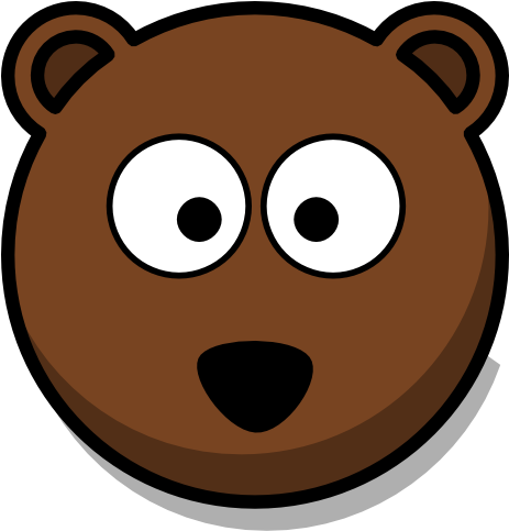 Cartoon Bear Face Cartoon Bear Head Clipart Clip Art - Cartoon Bear Head (462x592)