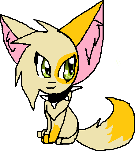 Fennec Fox Clipart Chibi - Fennec Fox Drawing Chibi (441x494)