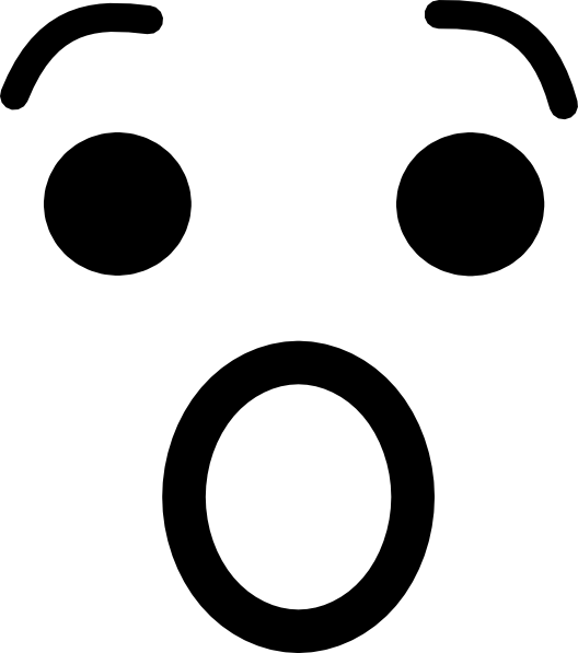 Scared Face Clipart (528x597)