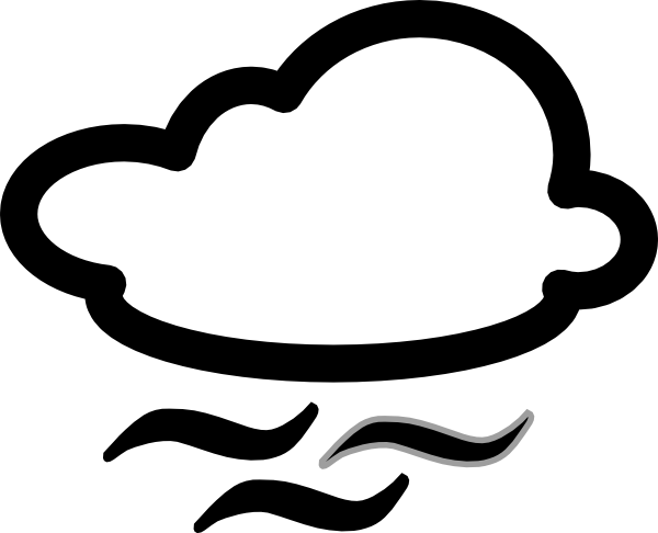 Clipart Info - White And Black Wind (600x486)