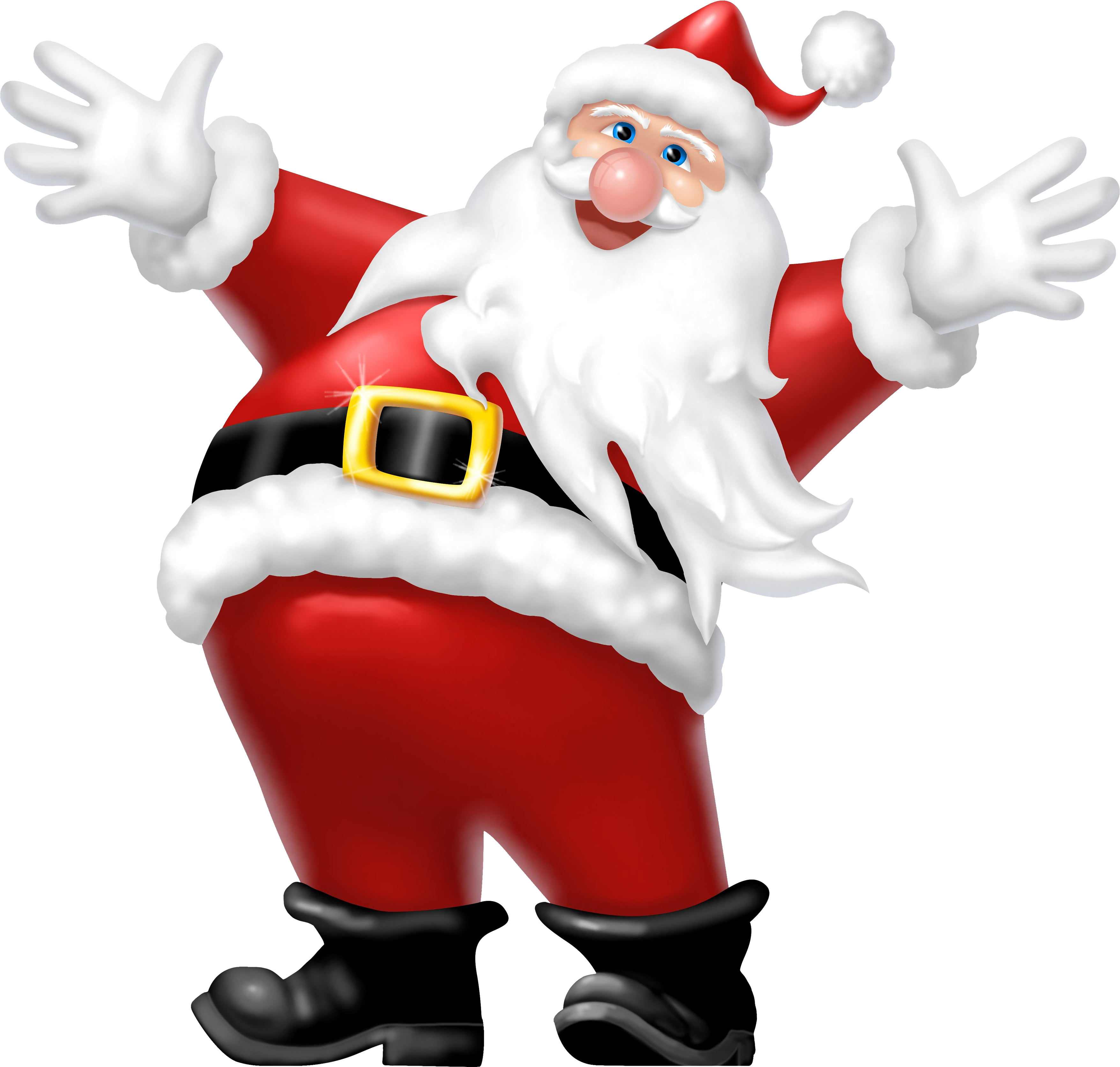 Easter Bunny And Santa Claus (3511x3346)