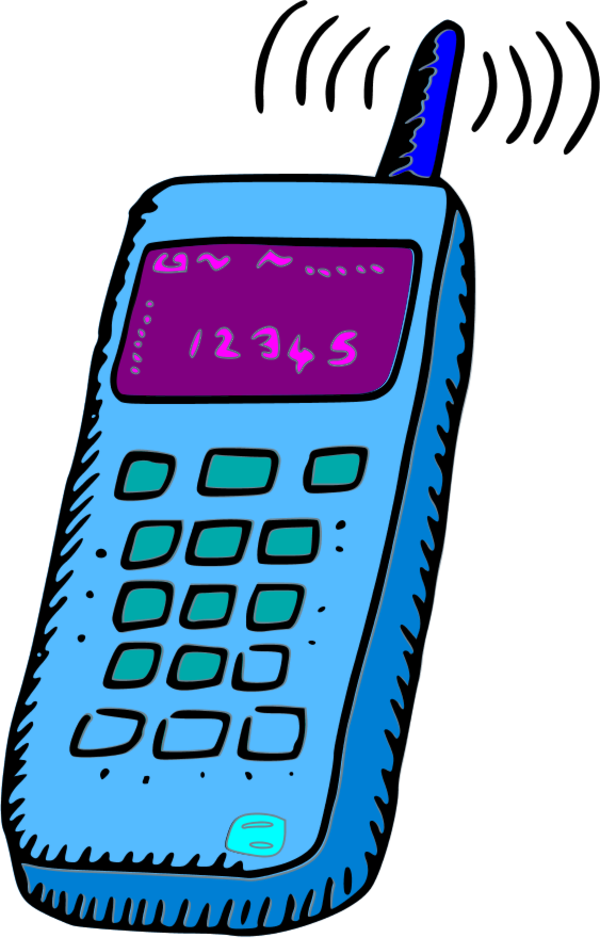 Mobile Clipart - Κινητο Clipart (600x938)