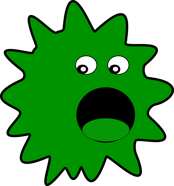 Wolves Germs Alive Gathering Activity - Virus Clip Art (673x720)