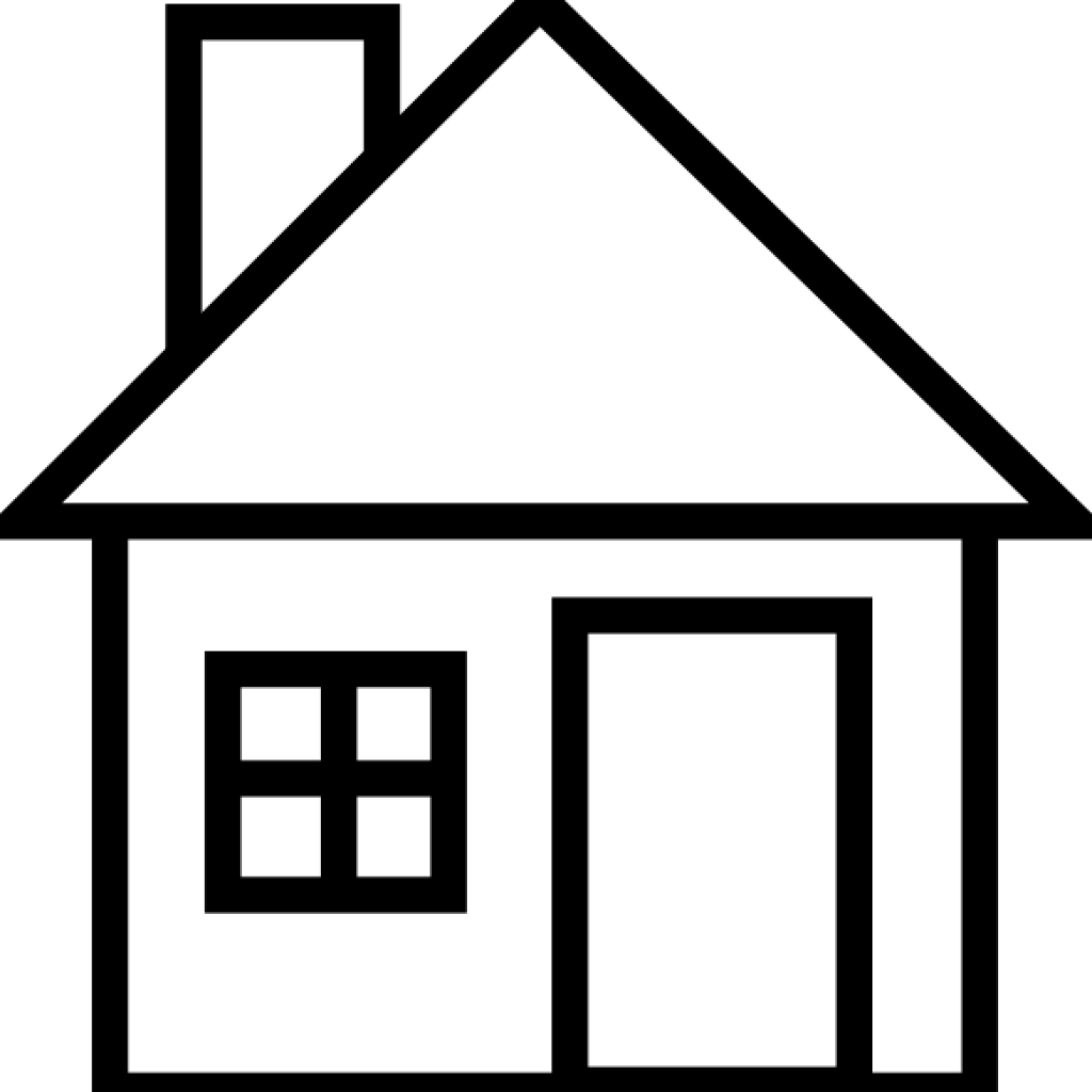 Home Clipart House 56 Clip Art At Clker Vector Clip - Clipart House Pictures Black And White (1024x1024)
